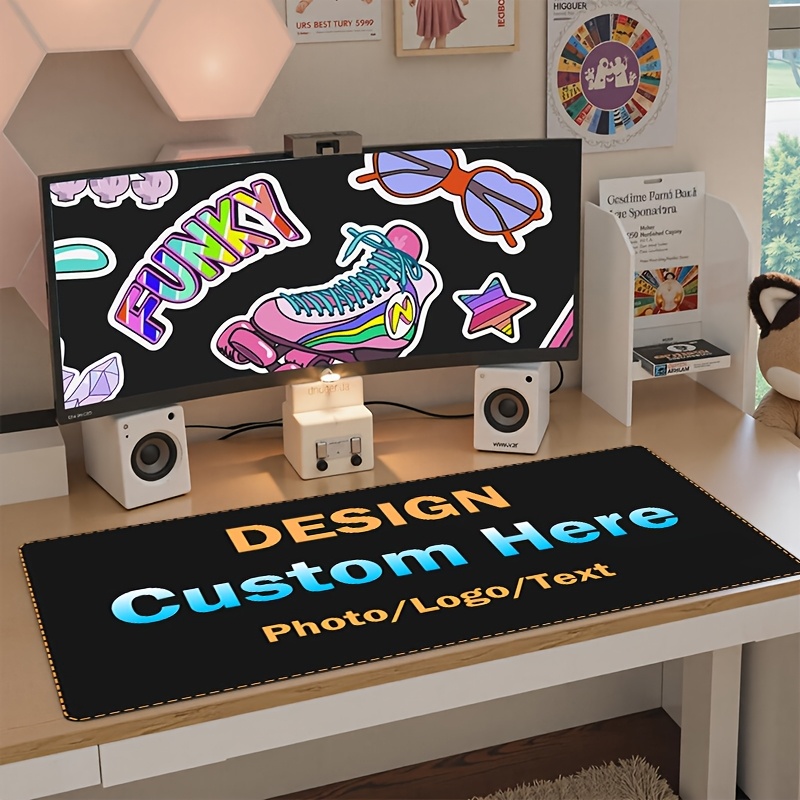 Home Office Logo - لوحة ماوس مخصصة بتصميمك الخاص، شعارك