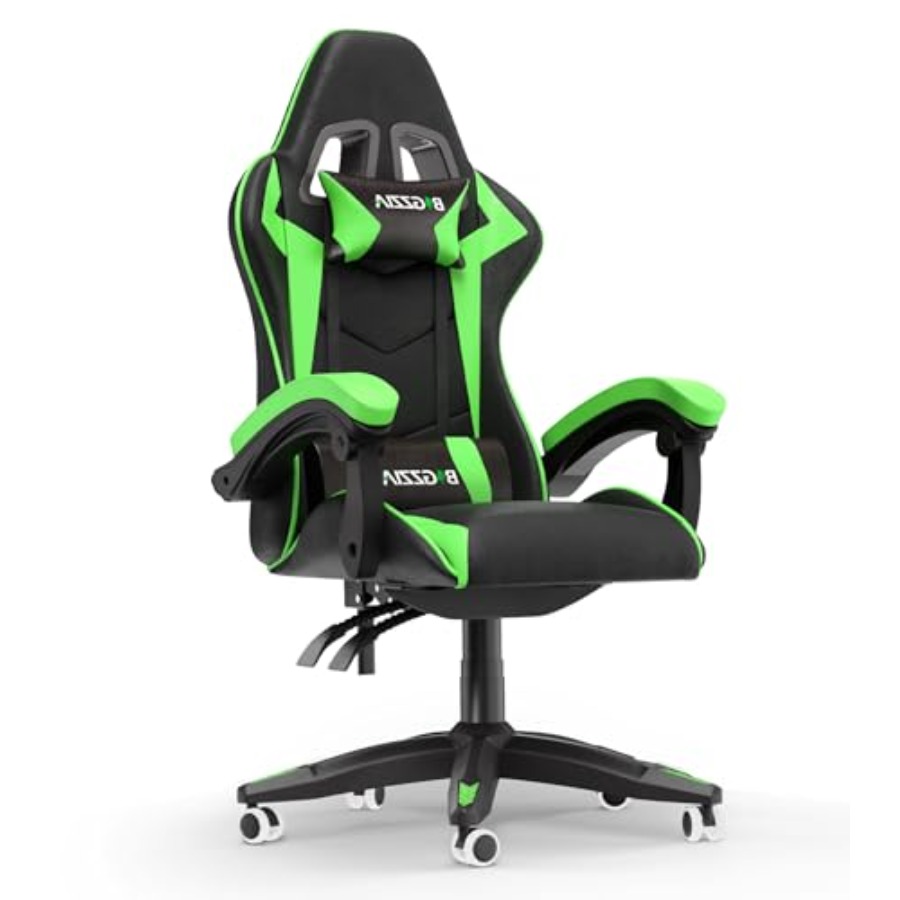كرسي ألعاب مزود بدعم للظهر، من - مراجعة Ergonomic Office Chair وسعره
