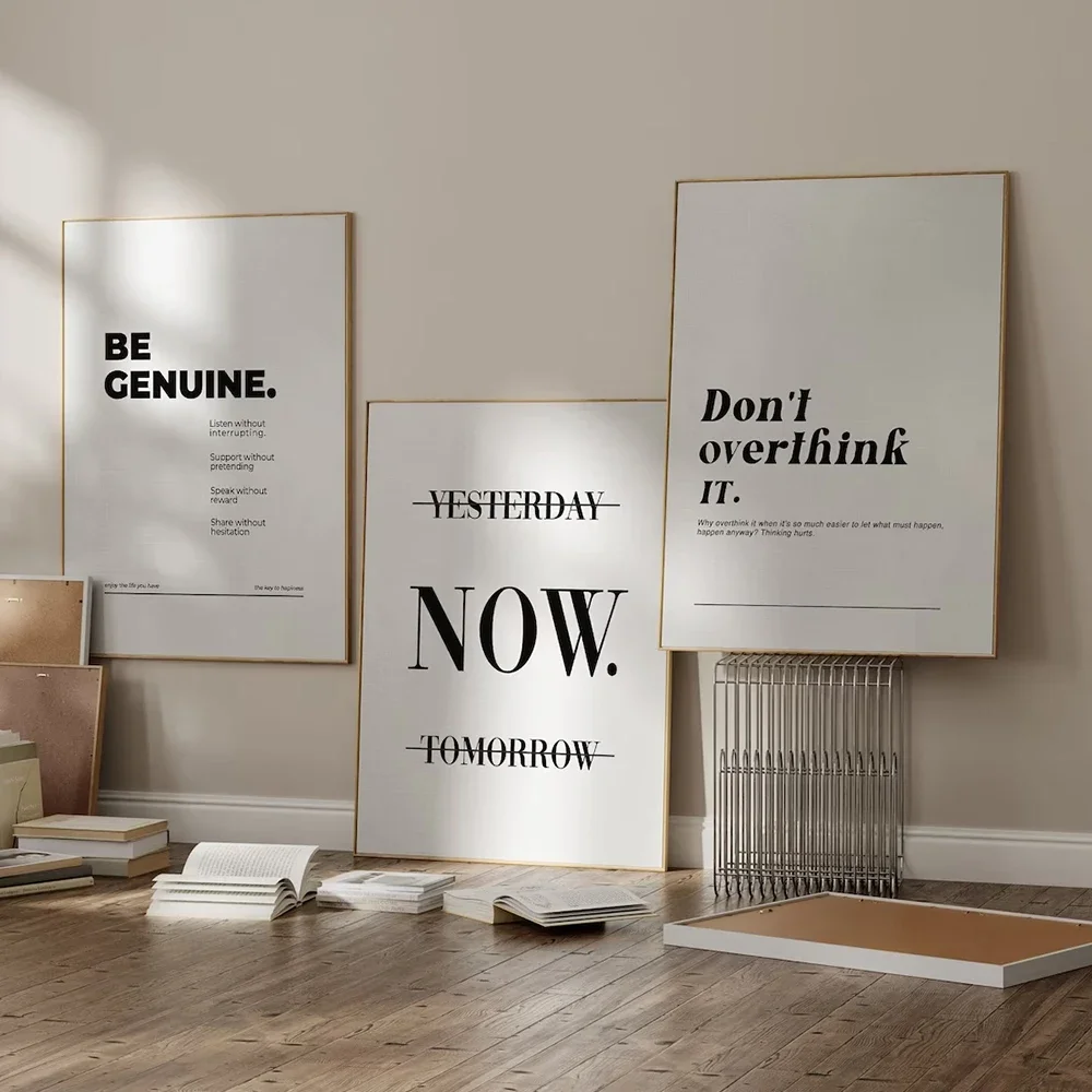 يقتبس التحفيز البسيط فن الحائط - مراجعة Home Office Room Inspiration وسعره
