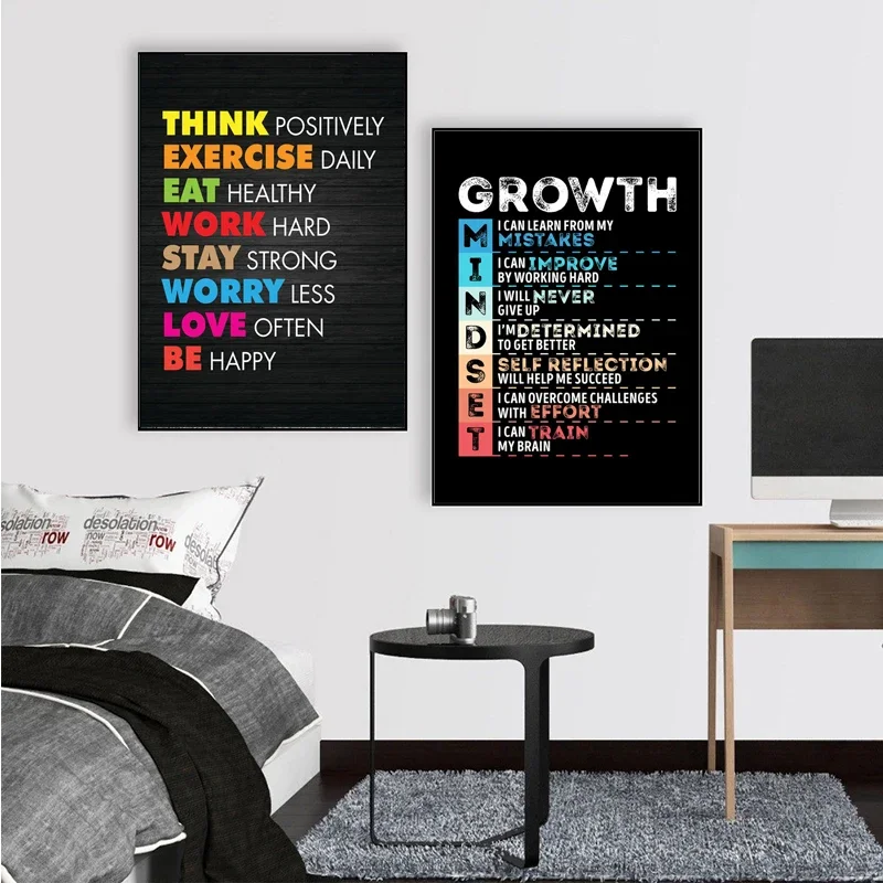يقتبس النجاح التحفيزي لوحة قما - مراجعة Home Office Room Inspiration وسعره