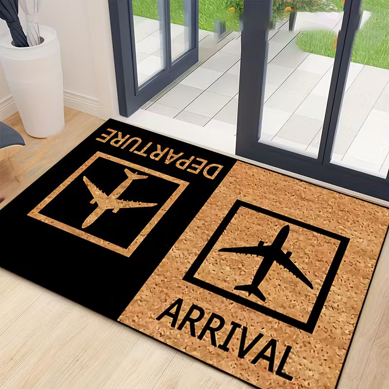 سجادة مدخل مضحكة بعلامة المطار - مراجعة Home Office Layout وسعره
