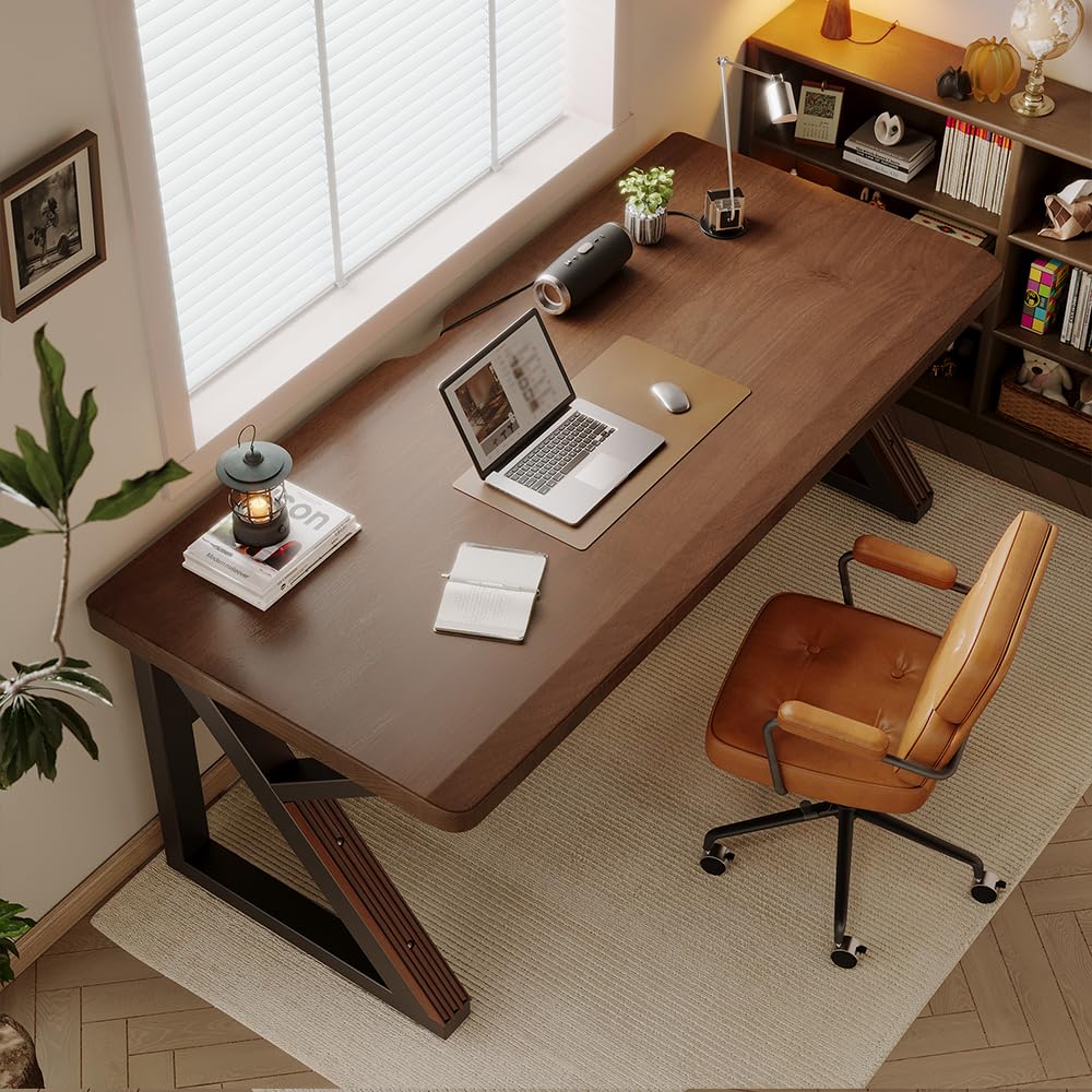 مكتب كمبيوتر من الخشب الطبيعي  - مراجعة Home Office Work Table وسعره