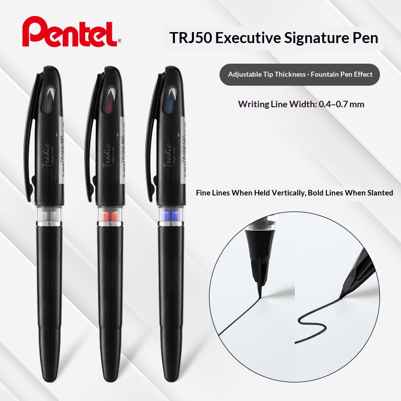 اليابان بنتل TRJ50 قلم تراديو  - مراجعة Pentel Pen Sign Pen وسعره