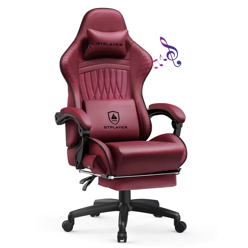 كرسي ألعاب GTPLAYER مزود بمكبر - مراجعة Ergonomic Office Chair وسعره