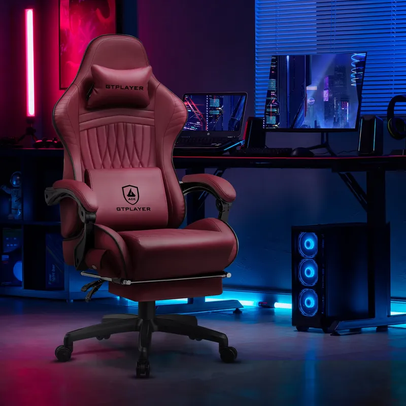 كرسي ألعاب GTPLAYER مزود بمكبر - مراجعة Ergonomic Office Chair وسعره